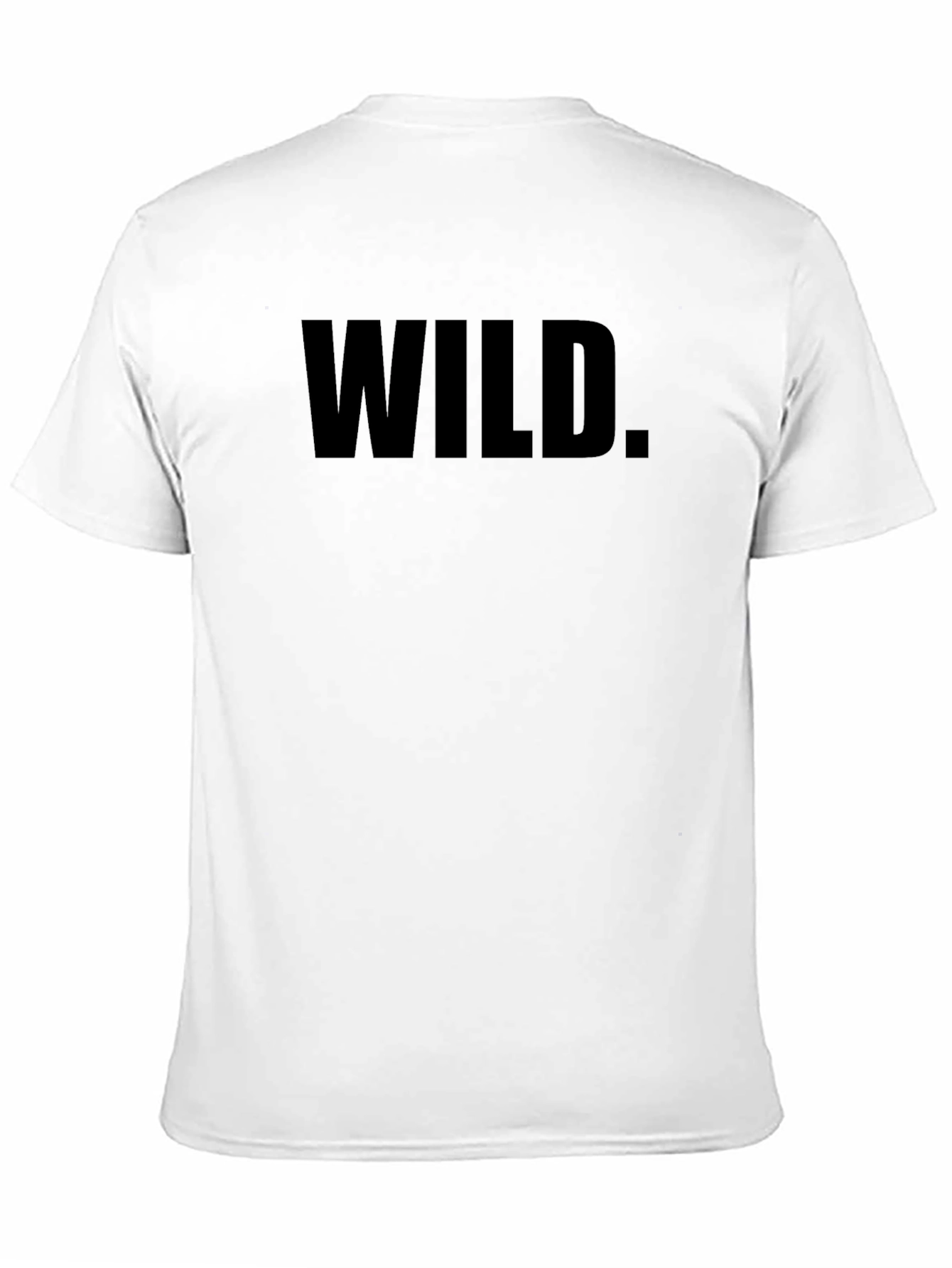 Wild Graphic Print Mens Black T-Shirt