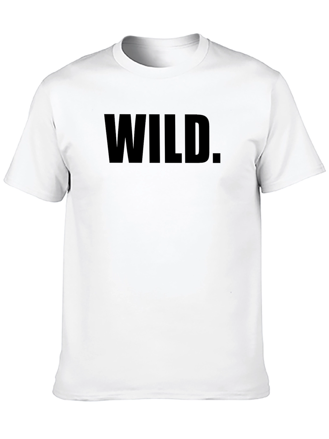 Wild Graphic Print Mens Black T-Shirt