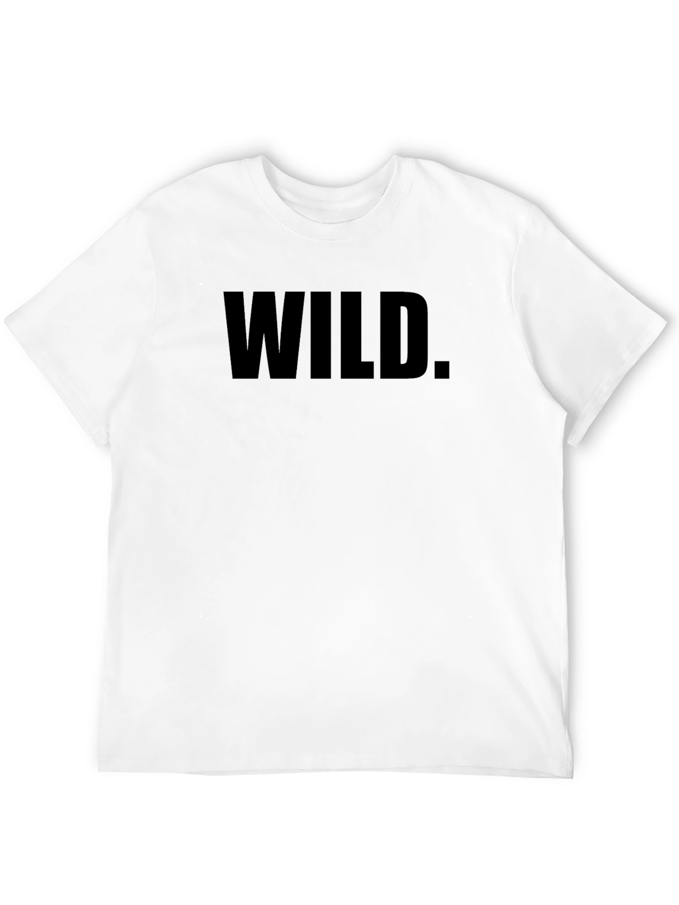 Wild Graphic Print Mens Black T-Shirt
