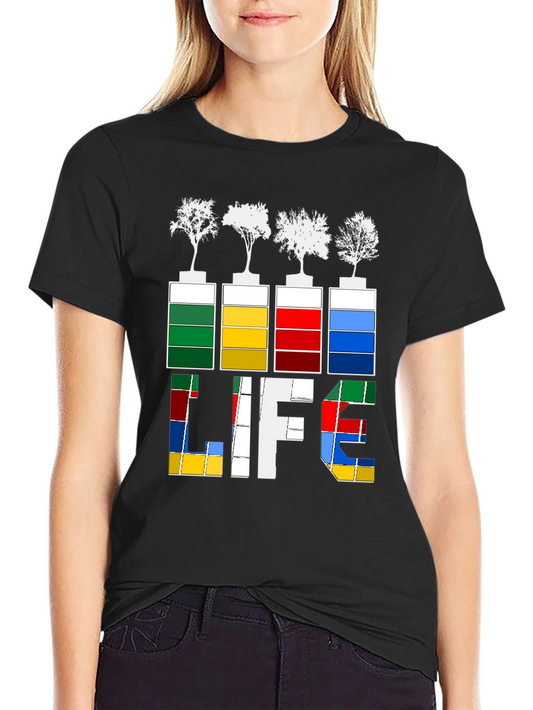 Eco Life Graphic Tee - Tree Battery Design