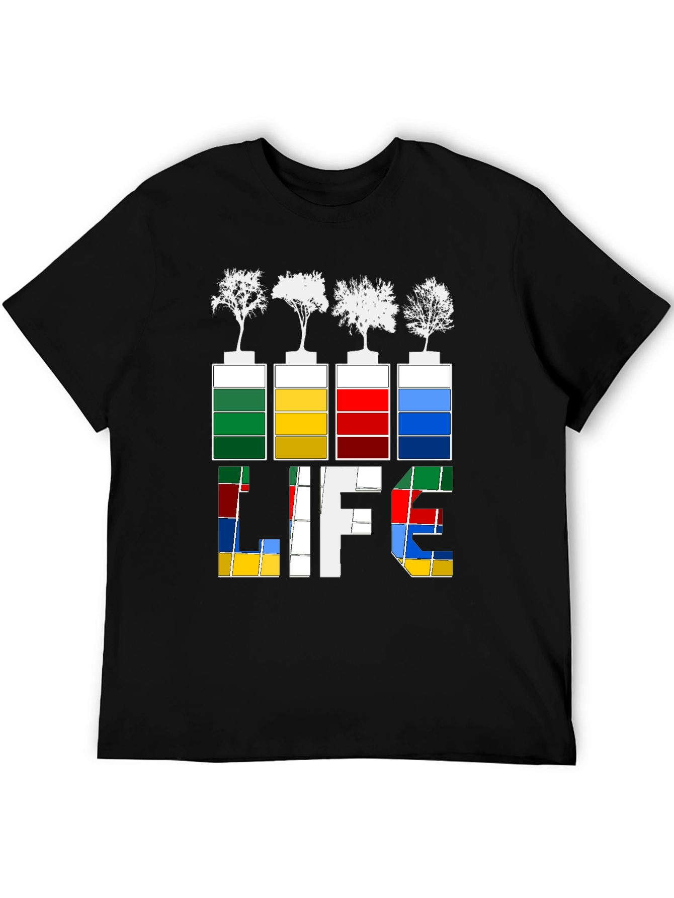Eco Life Graphic Tee - Tree Battery Design